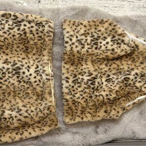 Leopard Print Faux Fur Vest